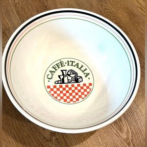 Vintage Himark Caffe Italia Pasta, Salad Serving Bowl 12" Made in Italy
